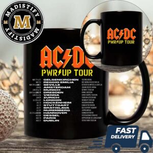 ACDC 2024 Europe Power Up Tour Date List Coffee Mug