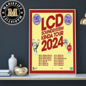 LCD Soundsystem Spring Kinda Tour 2024 Of North America Date List Home Decor Poster Canvas