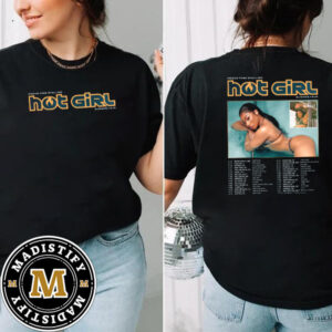 Megan Thee Stallion 2024 Hot Girl Summer Tour Tour Date Schedule Featuring Glorilla Double Sided Essentials T-Shirt