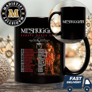 Meshuggah Europe March 2024 Tour Schedule Date List Coffee Mug