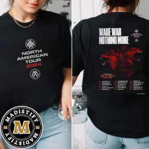 Nothing More And Wage War Spring 2024 US Tour Date List Two Sided Essentials T-Shirt