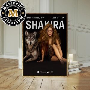 Shakira Live At TSX Time Square NYC On March 26th 2024 Home Decor Poster Canvas