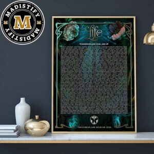 Tomorrowland Belgium 2024 Official Line Up Home Decor Poster Canvas