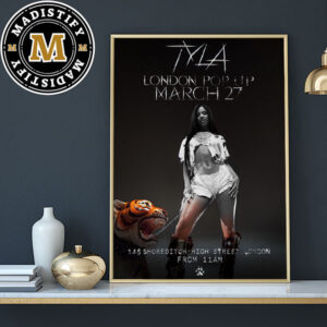 Tyla London Pop Up March 27th 2024 At 146 Shoreditch High Street Home Decor Poster Canvas
