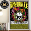 Welcome To Rockville 2024 Daytona Beach Florida Official Lineup Speed Shop Litho Home Decor Poster Canvas