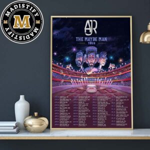 AJR The Maybe Man Tour 2024 Schedule Date List Home Decor Poster Canvas
