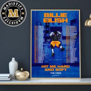 Billie Eilish Hit Me Hard And Soft Tour 2024-2025 Schedule Date List Home Decor Poster Canvas