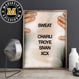Charli XCX x Troye Sivan Sweat New Collaboration Single Home Decor Poster Canvas