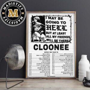 Cloonee Sippin Yak 2024 Tour Schedule Date List Home Decor Poster Canvas