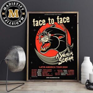 Face To Face Latin America Tour 2024 Schedule Date List Home Decor Poster Canvas