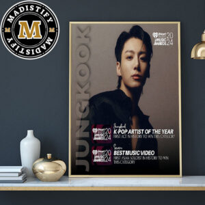 Jung Kook 2024 IHeartRadio Music Awards Kpop Artist Of The Year Winner Home Decor Poster Canvas