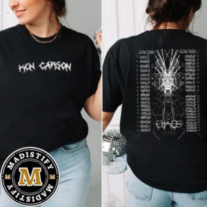 Ken Carson 2024 Chaos North America And Europe UK Tour Schedule Date List Two Sided Unisex T Shirt