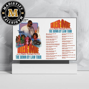 Killer Mike The Down By Law 2024 Summer Tour Schedule Date List Home Decoration Poster Canvas