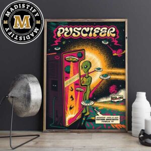 Puscifer Franklin TN At FirstBank Amphitheater On April 10th 2024 Home Decor Poster Canvas