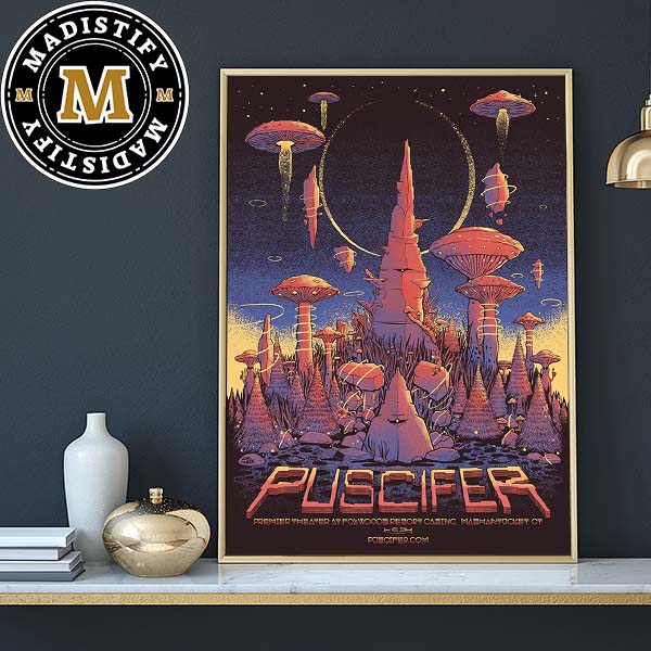 Puscifer Mashantucket CT At Premier Theater At Foxwoods Resort Casino April 5th 2024 Home Decor Poster Canvas