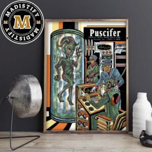 Puscifer Raleigh NC At Coastal Credit Union Music Park On April 7th 2024 Home Decor Poster Canvas