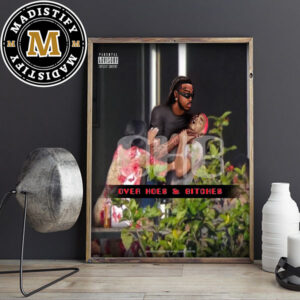 Quavo x Takeoff Over Hoes And Bitches Chris Brown Diss Track Funny Cover Art Home Decoration Poster Canvas
