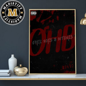 Quavo x Takeoff Over Hoes And Bitches OHB Chris Brown Diss Track Home Decor Poster Canvas