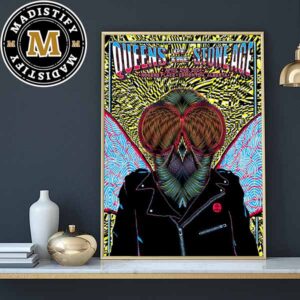 Queens Of The Stone Age Edmonton Alberta At Rogers Place On April 2nd 2024 Home Decor Poster Canvas