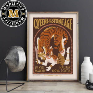 Queens Of The Stone Age Halifax Nova Scotia At Scotiabank Centre On April 17th 2024 Home Decor Poster Canvas