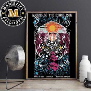 Queens Of The Stone Age London ON Budweiser Gardens On April 10th 2024 Home Decor Poster Canvas