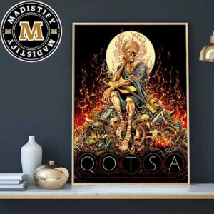 Queens Of The Stone Age Oshawa ON At Tribute Communities Center On April 8th 2024 Home Decor Poster Canvas