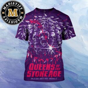 Queens Of The Stone Age Saskatoon SK At Sasktel Centre On April 3rd 2024 All Over Print Shirt