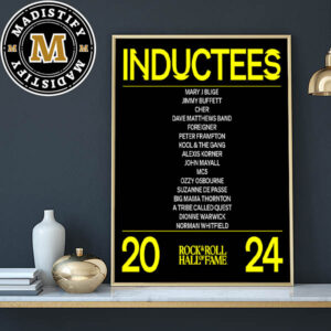 Rock N Roll Hall Of Fame 2024 Inductees Singers And Rock Bands List Home Decor Poster Canvas