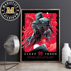 Sleep Token Colorado At Red Rocks Amphitheatre On May 12th 2024 Home Decor Poster Canvas