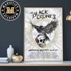 The Black Crowes Happy Bastards Tour 2024 Date Cities List Home Decor Poster Canvas