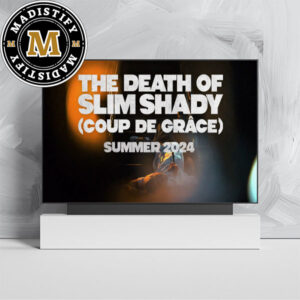 Eminem The Death Of Slim Shady Coup De Grace Summer 2024 Trailer Teaser Home Decor Poster Canvas