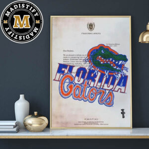 Travis Scott x Florida Gators Utopia University Invitation Letter Cactus Jack Home Decor Poster Canvas