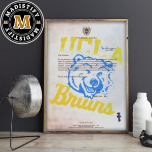 UCLA Bruins x Travis Scott Cactus Jack Utopia University Invitation Letter Home Decoration Poster Canvas