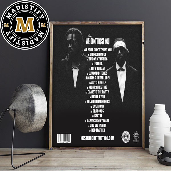 We Still Don't Trust You Future x Metro Boomin Official Tracklist Home Decor Poster Canvas