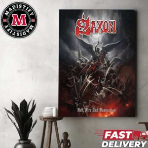 Album Fire And Damnation Of Saxon Hell Home Decor Poster Canvas
