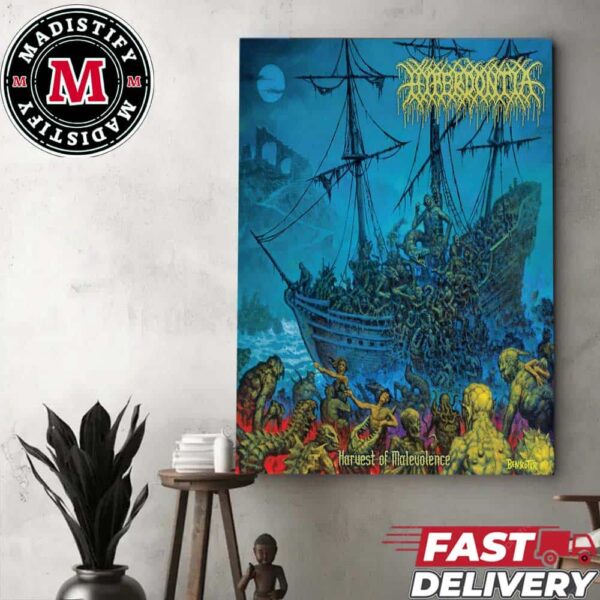 Album Harvest of Malevolence By Hyperdontia Upcoming On June 21st 2024 Home Decor Poster Canvas