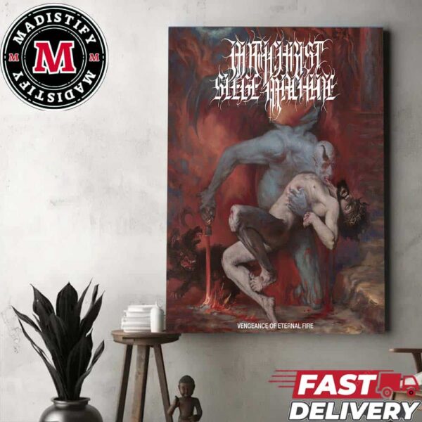 Album Vengeance of Eternal Fire By Antichrist Siege Machine Band 2024 Home Decor Poster Canvas