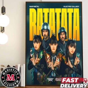 Babymetal And Electric Callboy’s New Single Ratatata 23rd May 2024 Home Decoration Poster Canvas