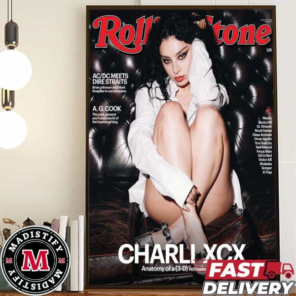 Charli XCX The Cover Of Rolling Stone Magazine Home Decorates Poster Canvas