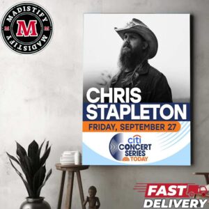 Citi Concert Series Of Chris Stapleton On NBC September 27 Home Decor Poster Canvas