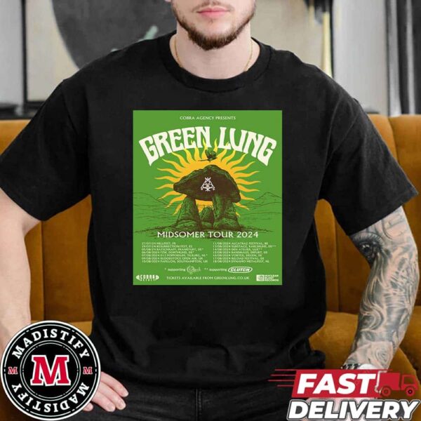 Cobra Agency Present Green Lung Midsomer Tour 2024 Schedule List Classic T-Shirt