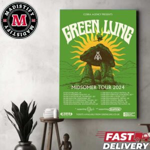 Cobra Agency Present Green Lung Midsomer Tour 2024 Schedule List Home Decor Poster Canvas