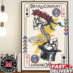 Dead And Company Limited Cards Live At Sphere Las Vegas May 16-17-18 2024 Grateful Dead Home Decorates Poster Canvas