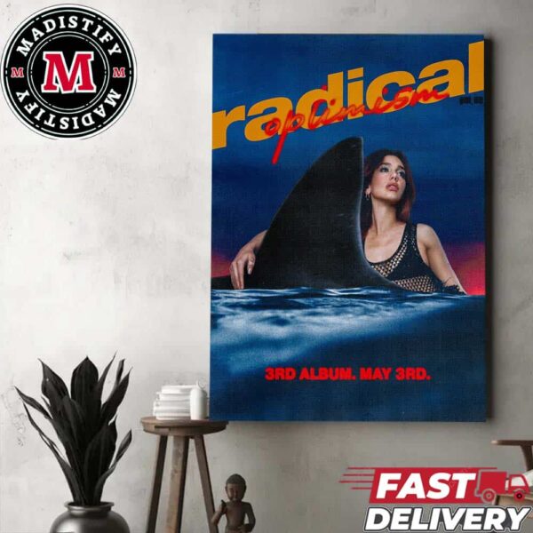 Dua Lipa Radical Optimism 3rd Album May 3 2024 Home Decor Poster Canvas