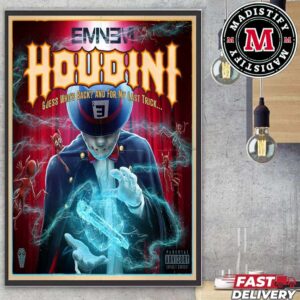 Eminem Houdini New Single 2024 Coming On Friday May 31st Home Decoration Poster Canvas