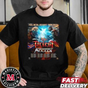 Full Metal Assault Tour 2024 KKs Priest Of Accept Tour 2024 Schedule List Date Unisex Essentials T-Shirt