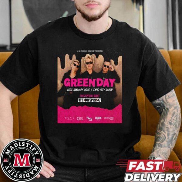 Green Day The Party On January 27th 2025 And Plus Special Guest The Offspring Classic Essentials T-Shirt
