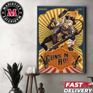 Guns N Roses Poster Concept Navia And Boothill Home Decor Poster Canvas
