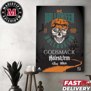 Halestorm And The Warning And Flatblack Rock 999KISW Halloween Hullabaloo 2024 At The Accesso Showare Center Home Decor Poster Canvas
