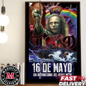 Happy Heavy Metal Day May 16 Is Commemorated In Honor Of The Great Ronnie James Dio Home Decorates Poster Canvas